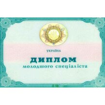 Украинский диплом колледжа / техникума 2011-2013 года